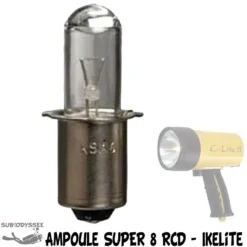 Ampoule Halogène 10.4 V Pour Phare RCD SUPER8 & C-LITE8 - Ikelite