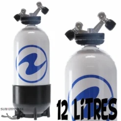 Bouteille 12 Litres Court 230 Bars 2 Sorties TAG - Aqualung