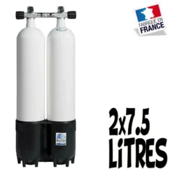 Bi-Bouteille De Plongée 2 X 7.5 Litres 230 Bars (Ø140mm) - Roth