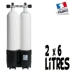 Bi-Bouteille De Plongée 2 X 6 Litres 230 Bars (Ø140mm) - Roth