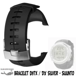 Bracelet Elastomere Pour D9tx & DX Silver - SUUNTO