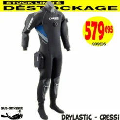 Combinaison Etanche DRYLASTIC Homme Cressi - DESTOCKAGE