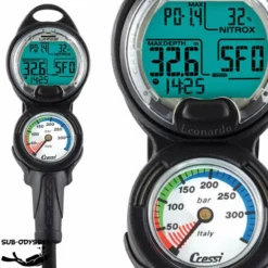 Console LEONARDO 2 éléments (ordinateur + Manomètre) - Cressi