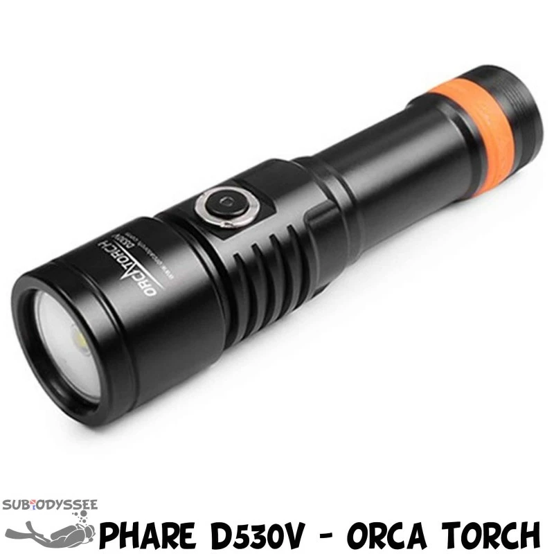 D530V Phare 1300Lumen Pour La Photo / Video - Orca Torch