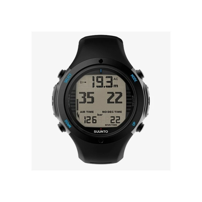 D6i NOVO ALL BLACK Elastomère Montre Ordinateur + Interface USB - Suunto