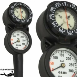 Console 2 éléments Compas + Manomètre 300 Bars - ESM