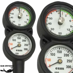 Console 2 éléments Profondimètre + Manomètre 300 Bars - ESM