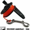Dévidoir Avec Manivelle ORANGE Pour Parachute Palier - Finger Spool 20, 30 Ou 50m