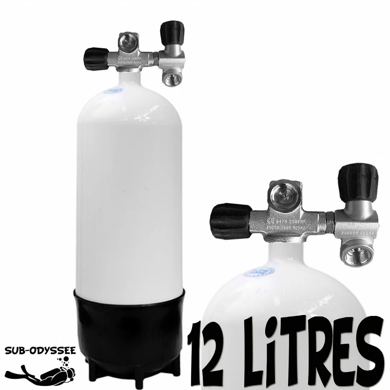 Bloc 12 Litres Court 2 Sorties Acier - Eurocylinder