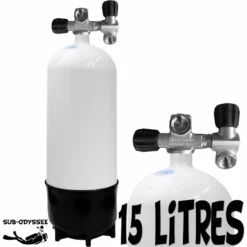 Bloc 15 Litres 2 Sorties Acier - Eurocylinder