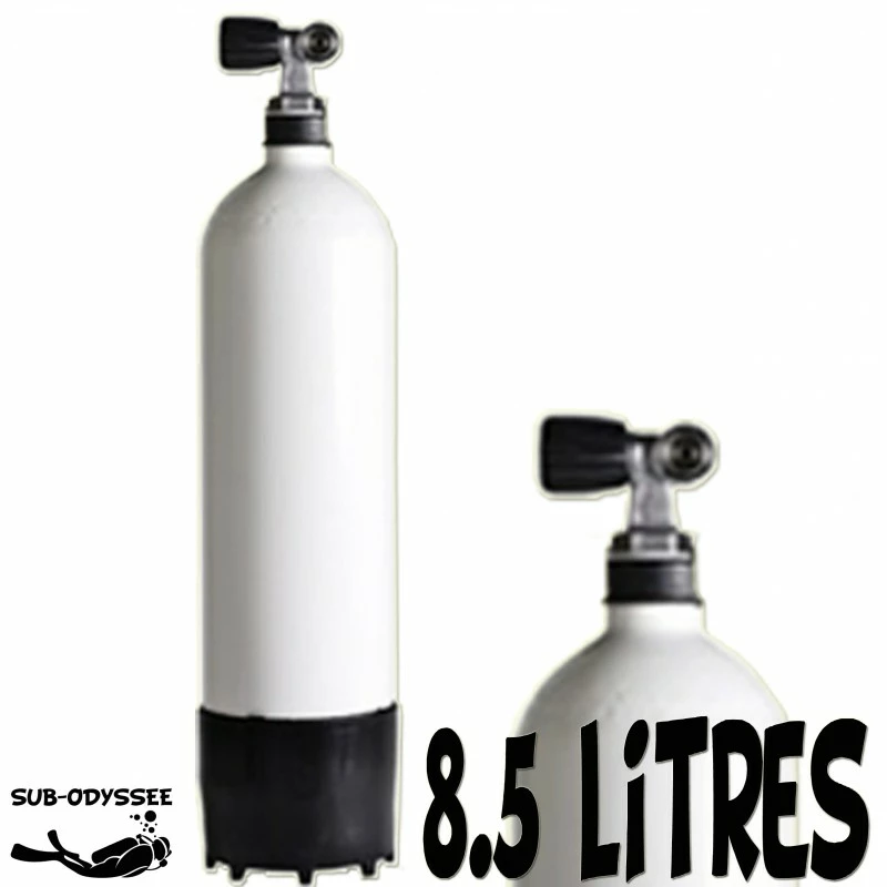 Bouteille 8.5 Litres Long 230 Bars Acier 1 Sortie Fond Bombé - Eurocylinder