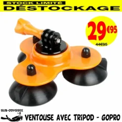 Ventouse Avec Tripod Quick Release Pour Gopro - DESTOCKAGE