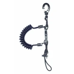 Cordon Spiralé Mousqueton Plastique Armé - Mares