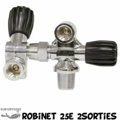 Robinet 25E 2 Sorties DIN 300 Bars Pour B15, B20, B50 & B80