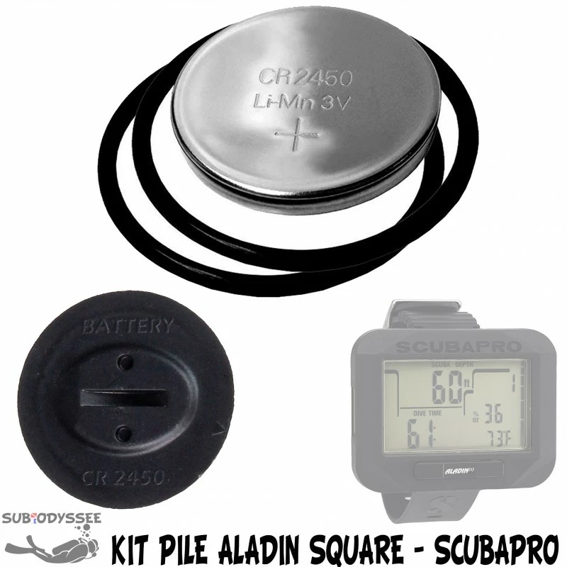 Kit Pile Pour Ordinateur ALADIN SQUARE Avec Joints - SCUBAPRO