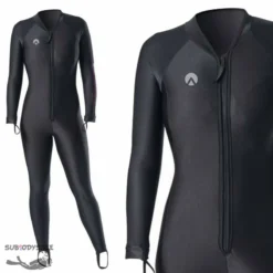 CHILLPROOF UNDERGARMENT Femme Monopièce Zip VENTRAL - SHARKSKIN