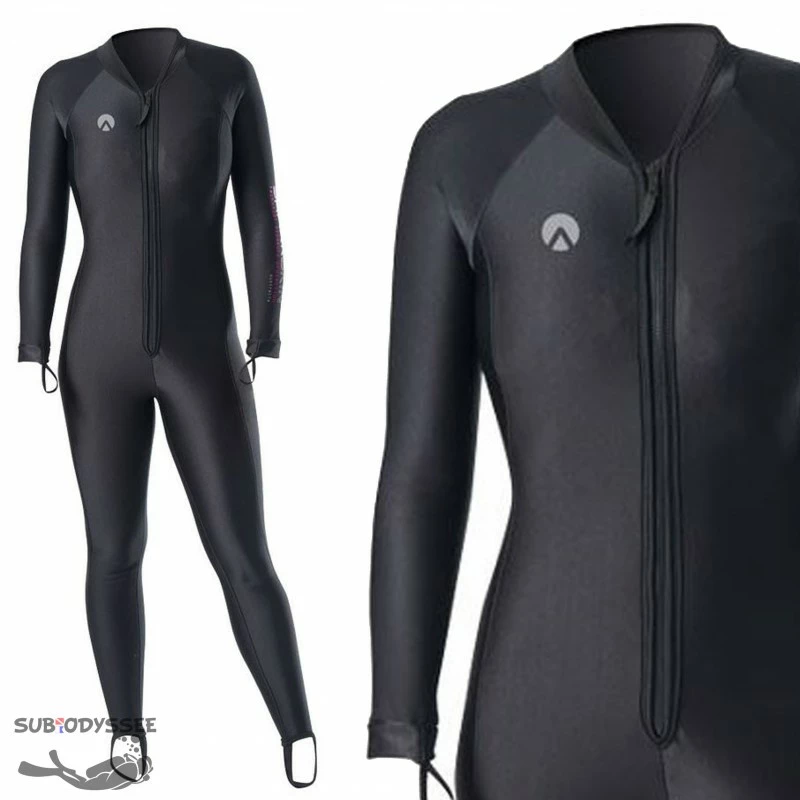 CHILLPROOF UNDERGARMENT Femme Monopièce Zip VENTRAL - SHARKSKIN